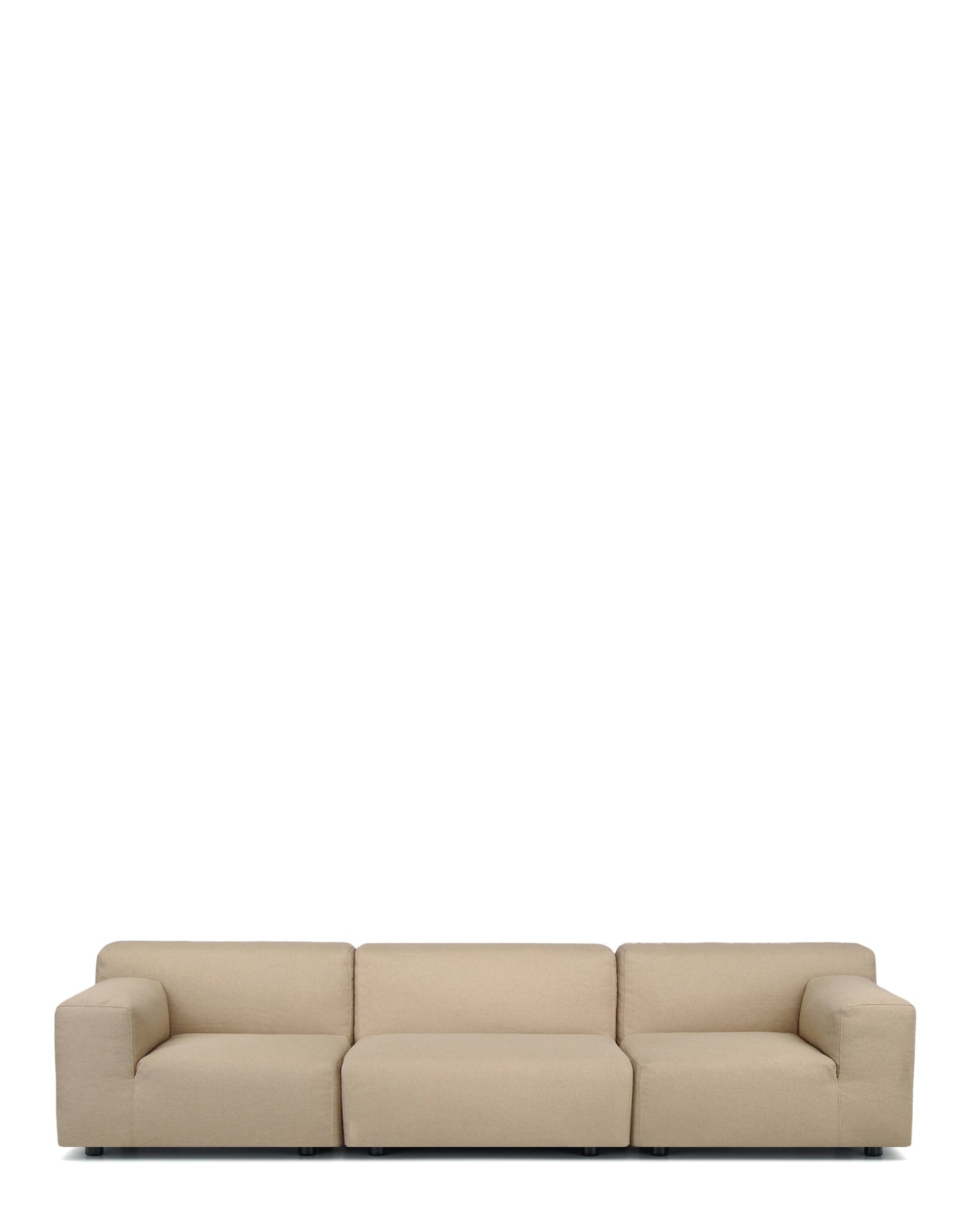 Plastics Duo Three-Seater Sofa Nilo by Kartell #TAUPE