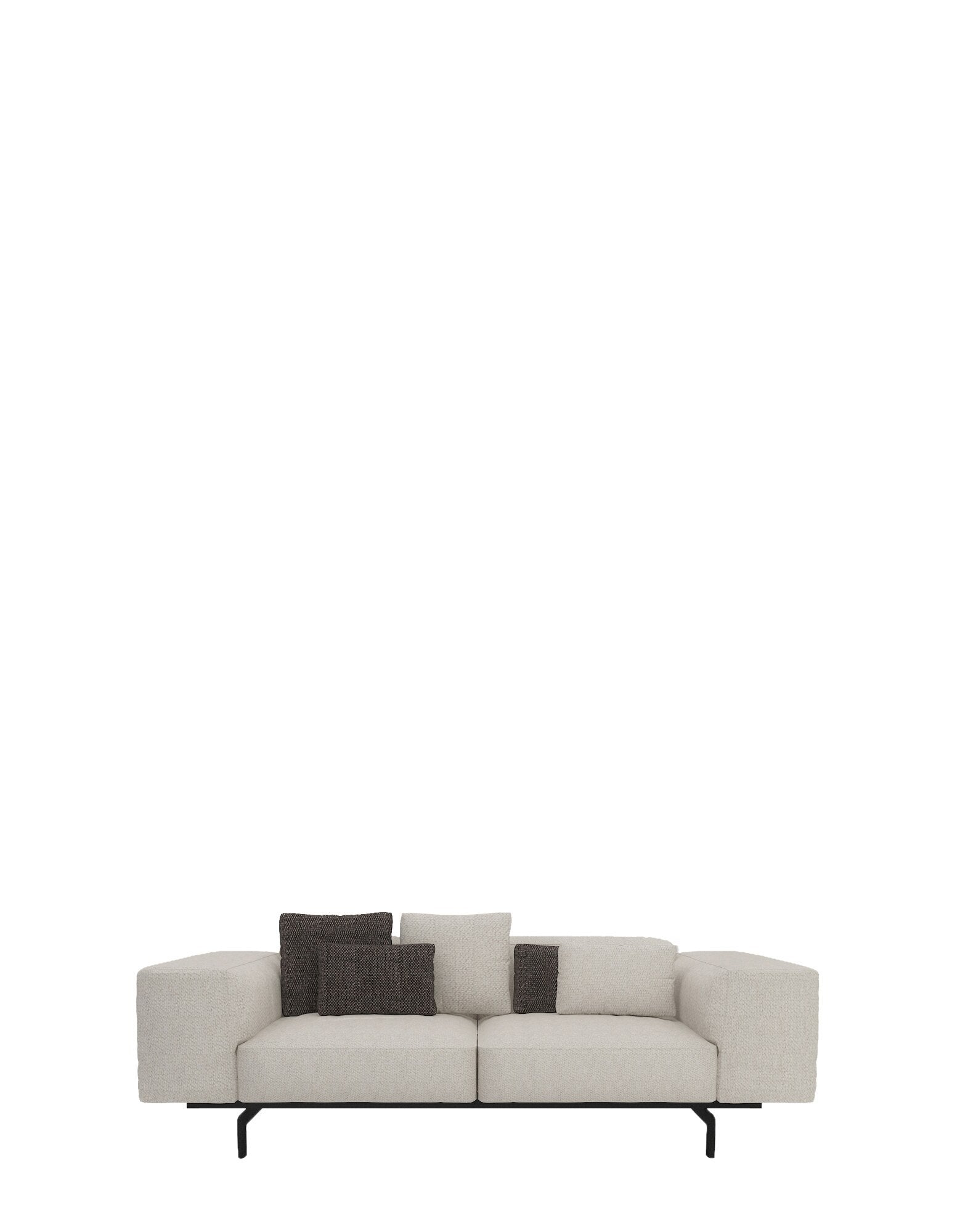 Largo Two-Seater Sofa by Kartell #GUBBIO/ECRU'/