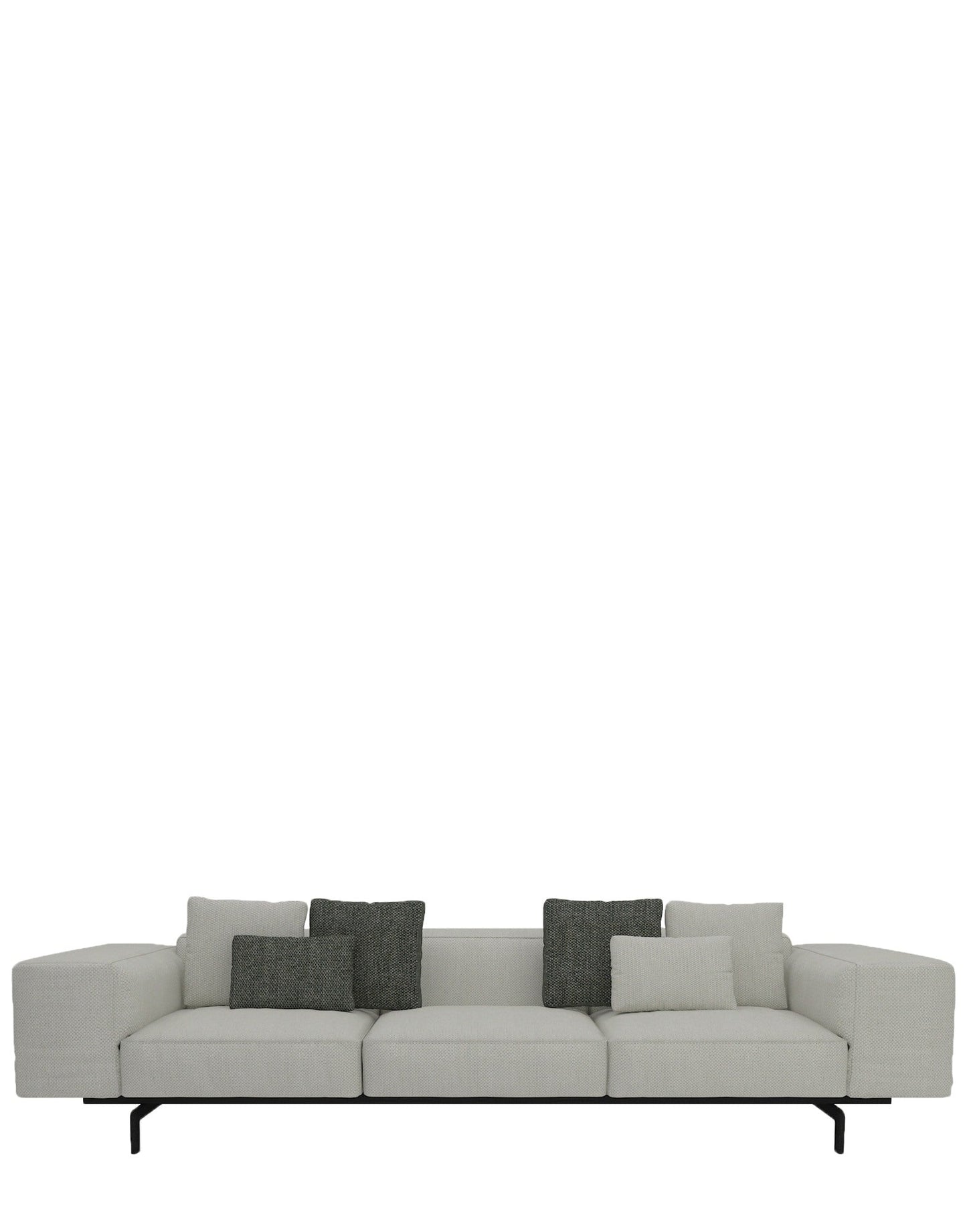 Largo Three-Seater Sofa by Kartell #GUBBIO/ECRU'/