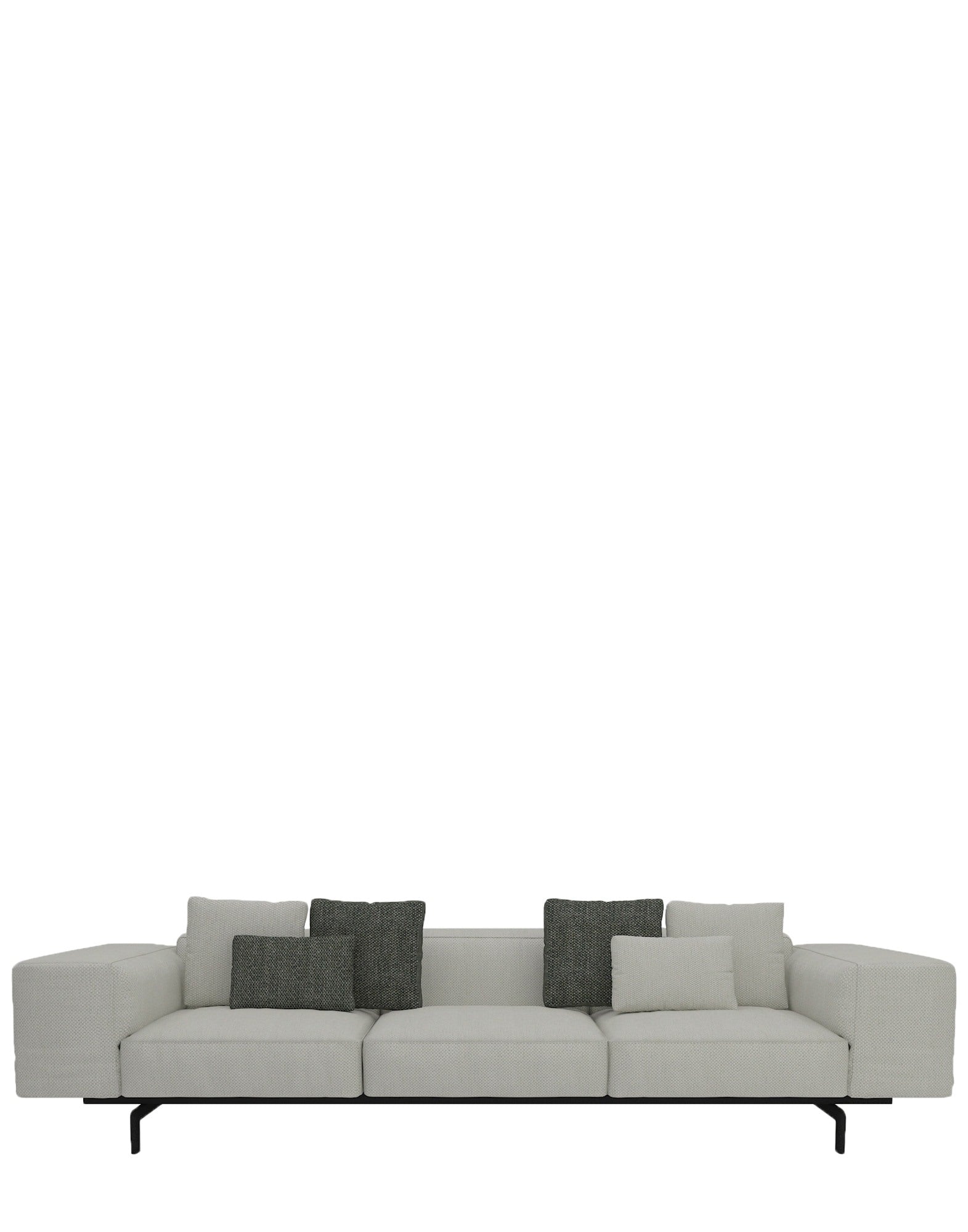 Largo Three-Seater Sofa by Kartell #GUBBIO/ECRU'/