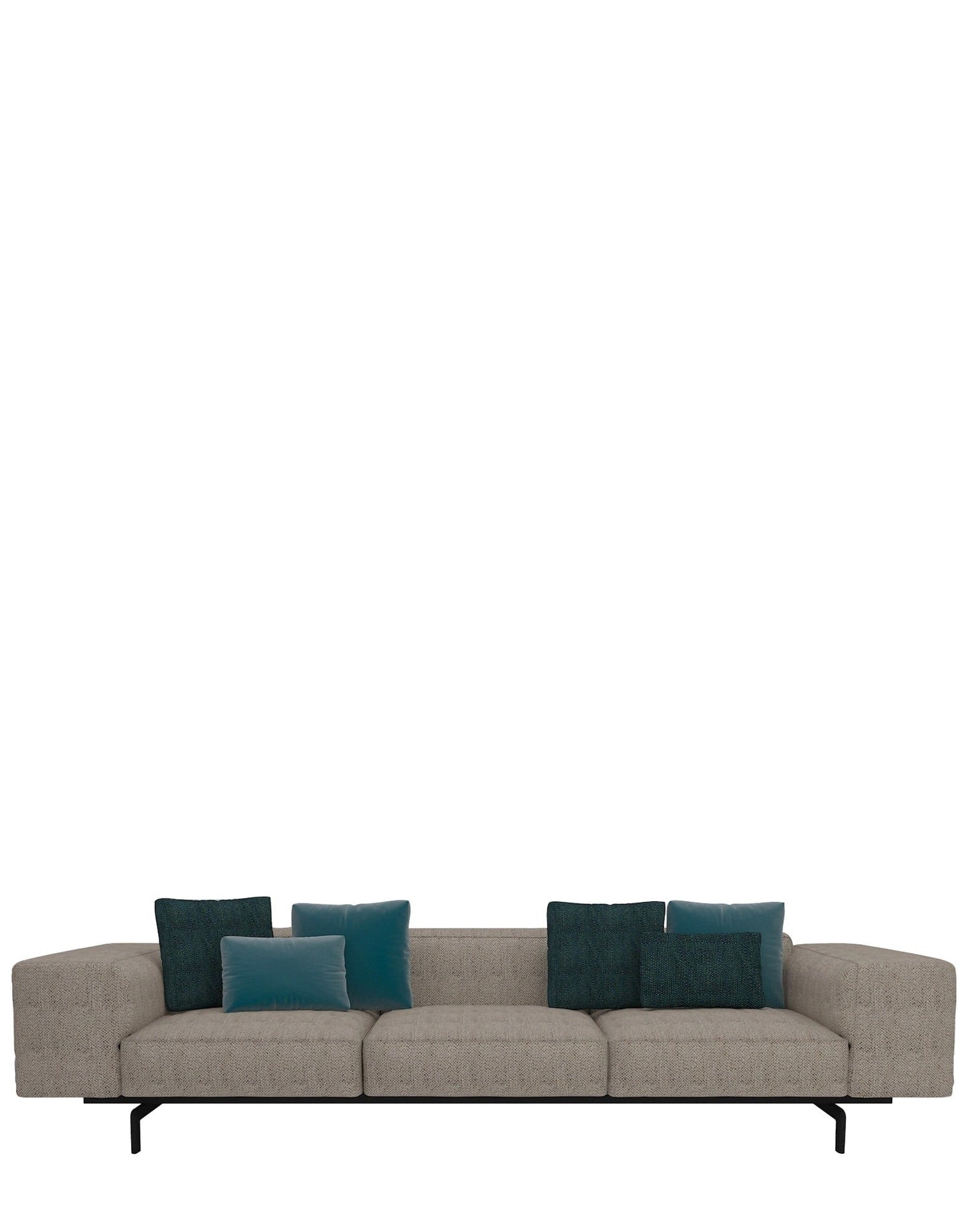 Largo Three-Seater Sofa by Kartell #GUBBIO/SAND/