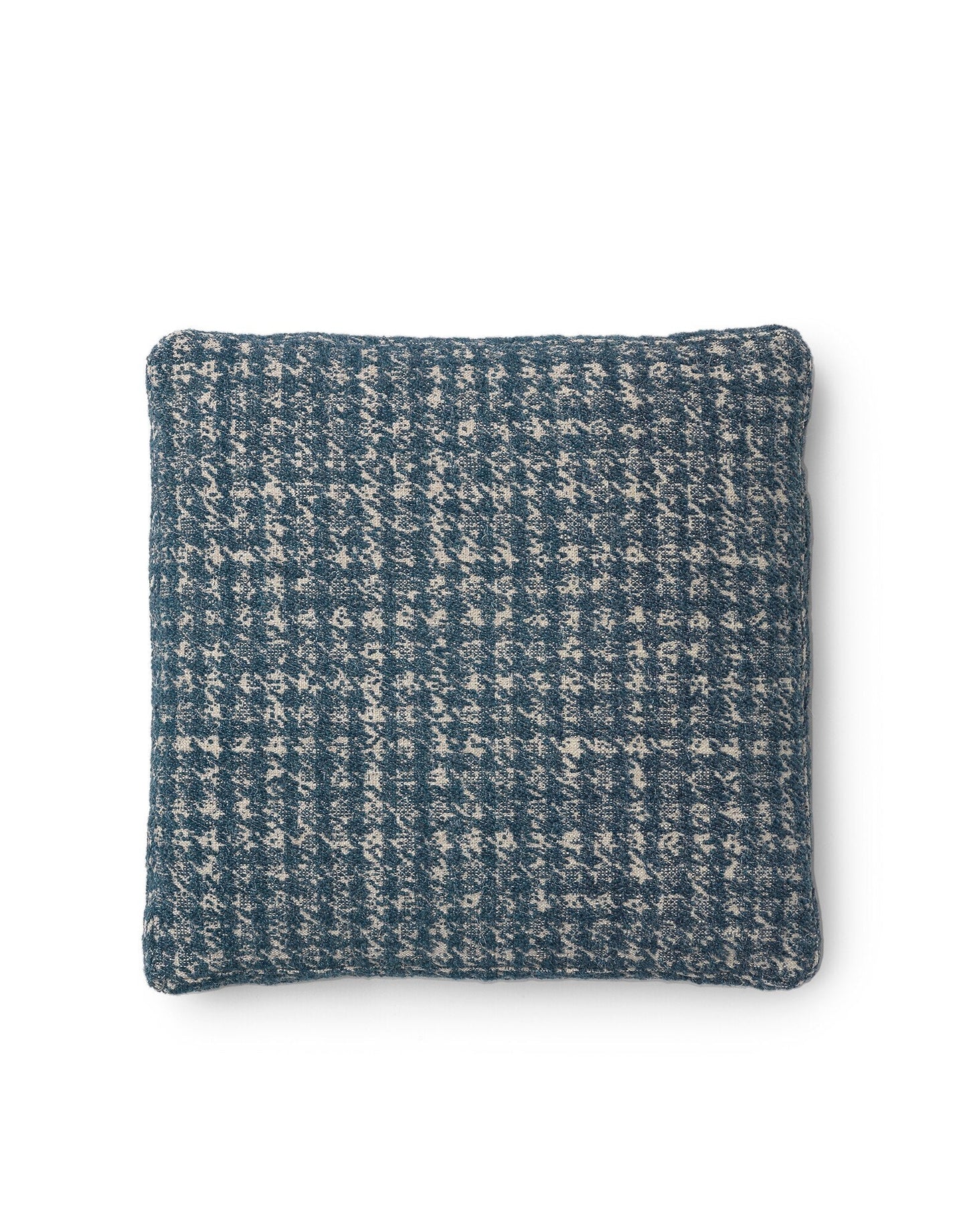 CUSHION (48x48) by Kartell #Jacquard/PIED DE POULE TEAL BLUE/