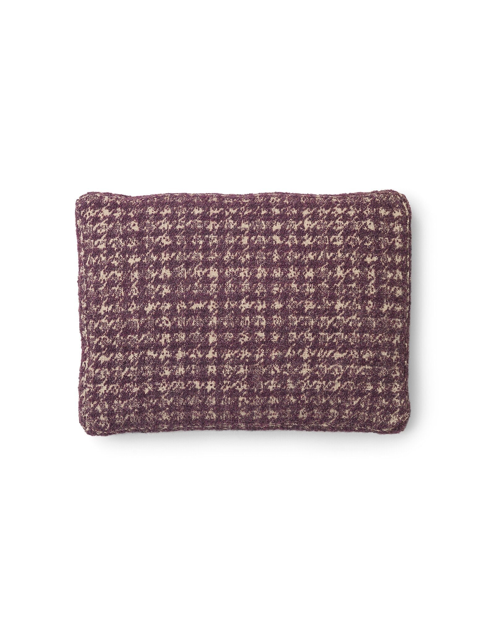 CUSHION (48x35) by Kartell #Jacquard/PIED DE POULE PLUM/