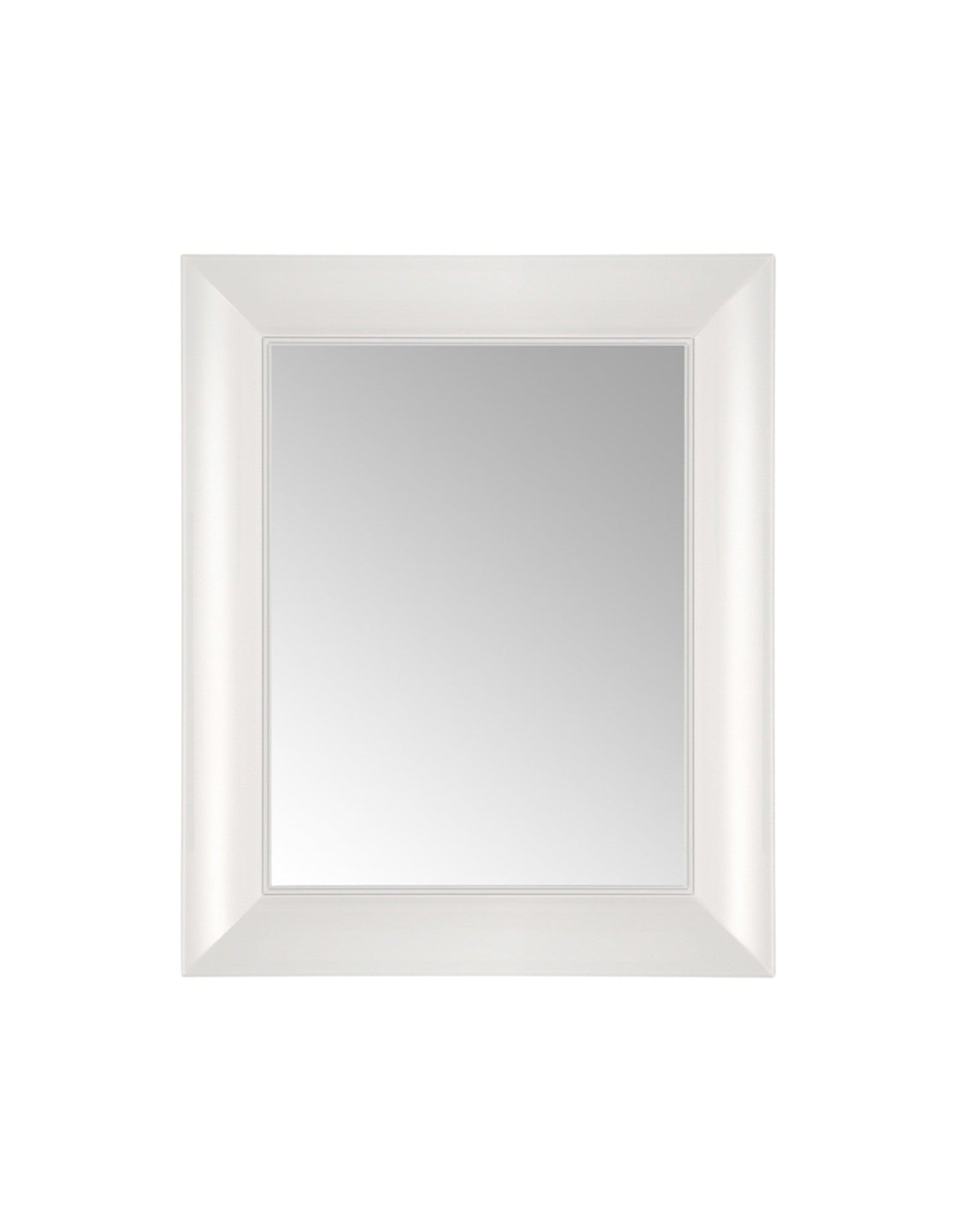 Francois Ghost Wall Mirror by Kartell #GLOSSY WHITE/79 cm x 65 cm/