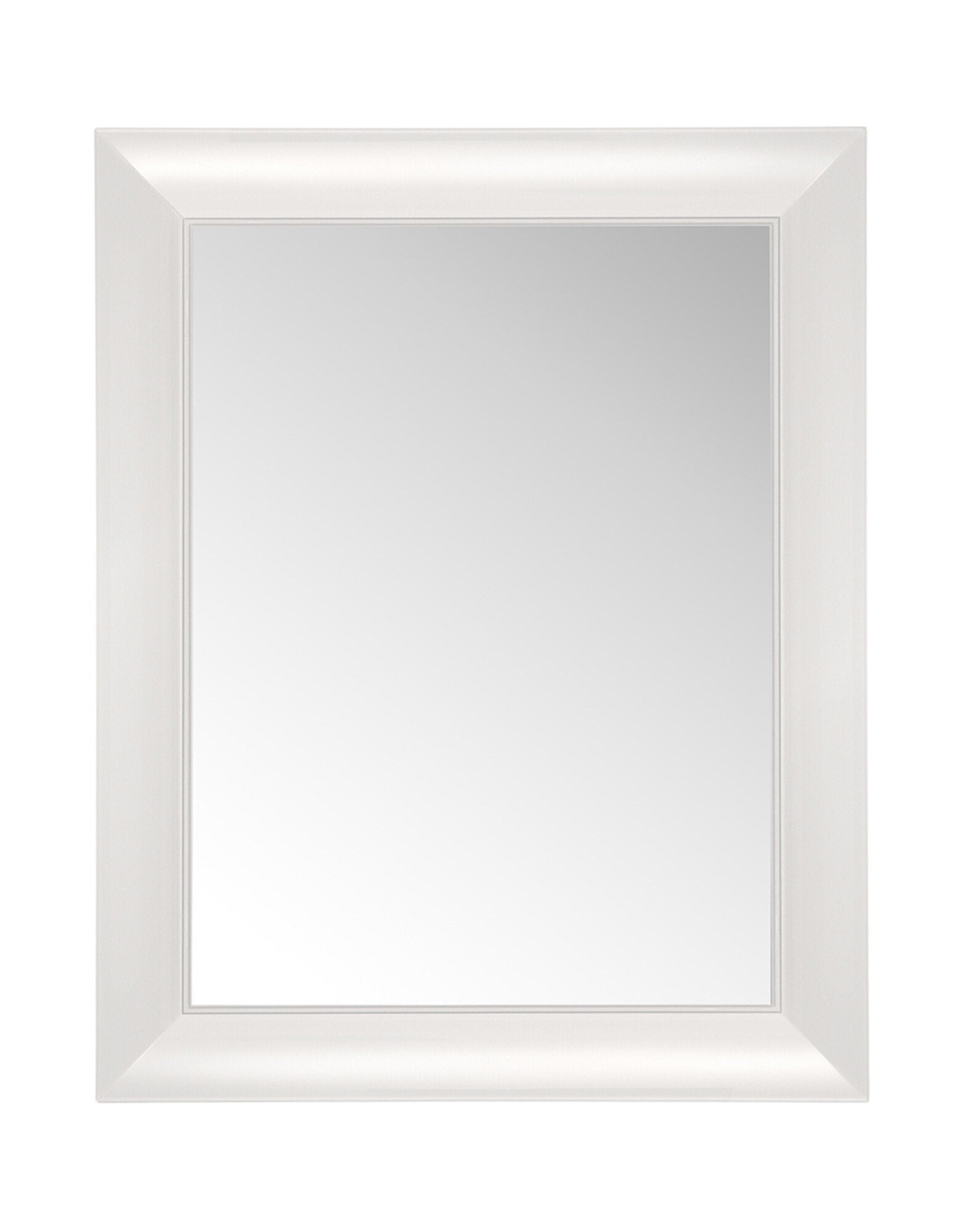 Francois Ghost Wall Mirror by Kartell #GLOSSY WHITE/111 cm X 88 cm/