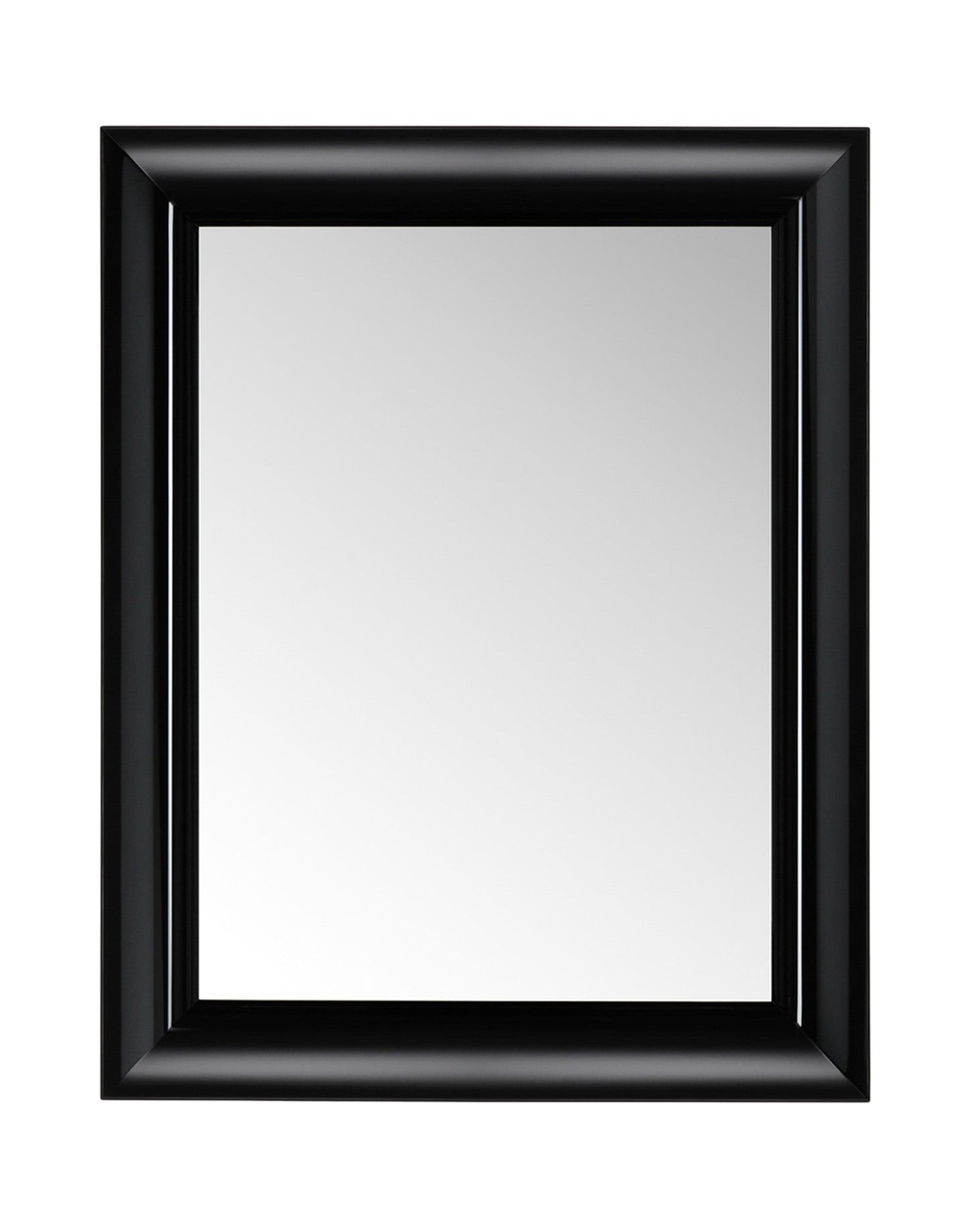 Francois Ghost Wall Mirror by Kartell #GLOSSY BLACK/111 cm X 88 cm/