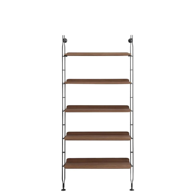 Adam Wood Shelf (1 Column) by Kartell #DARK WOOD/BLACK