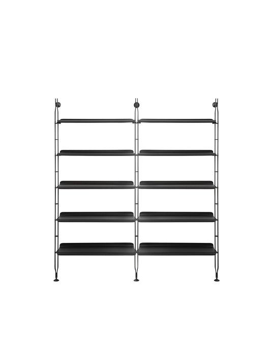 Adam Wood Shelf (2 Column) by Kartell #ASH BLACK/BLACK