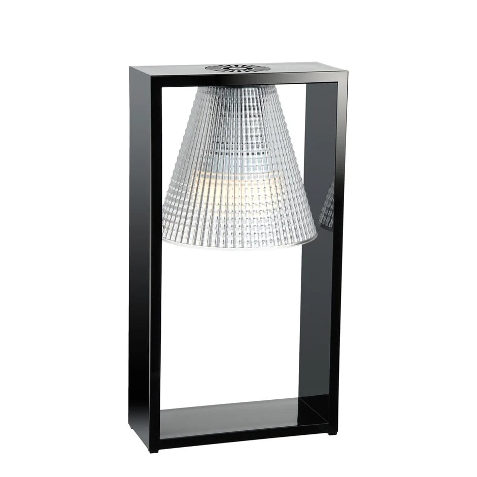 Light-Air Transparent Table Lamp by Kartell #BLACK/CRYSTAL