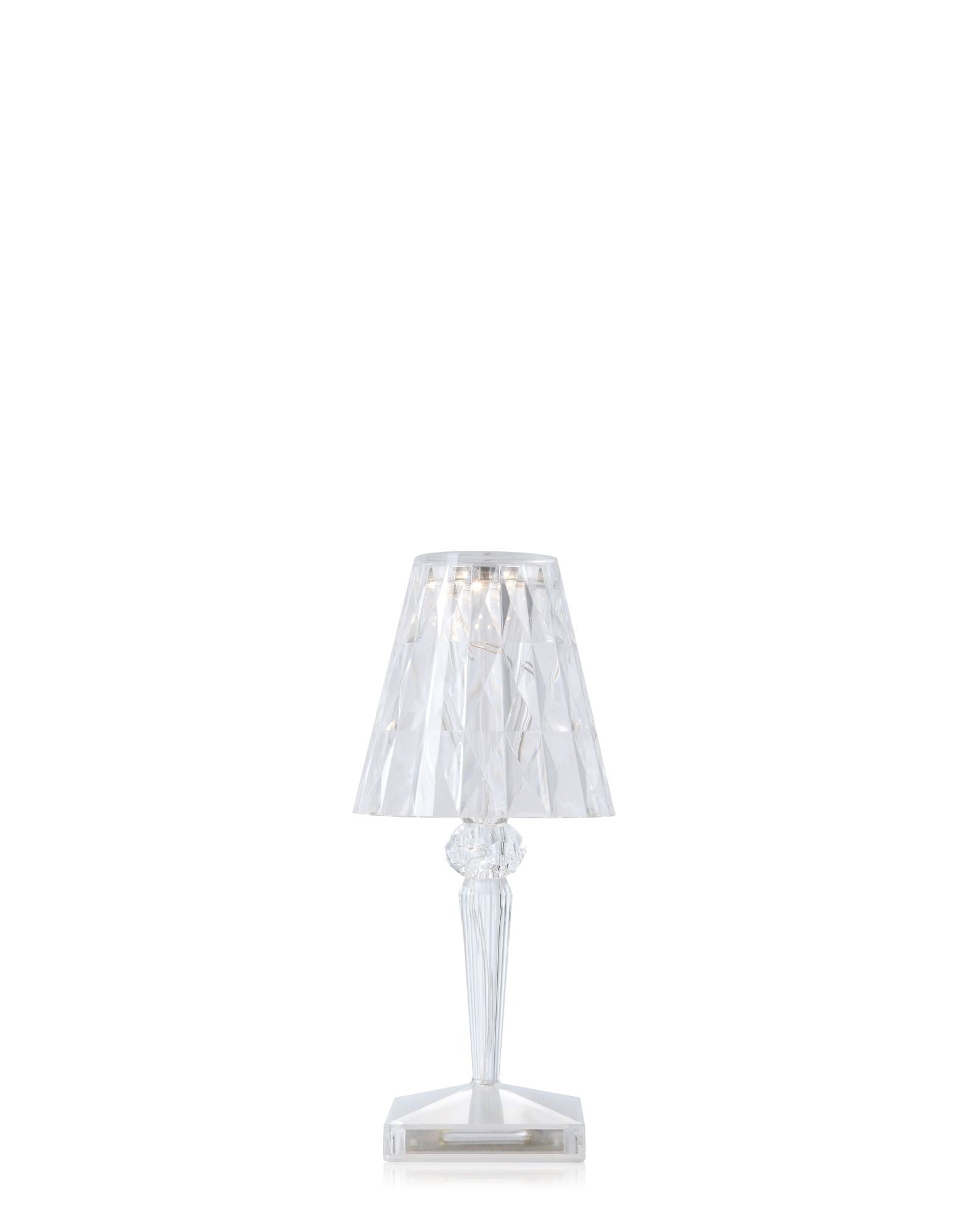 Battery Table Lamp by Kartell #Transparent/CRYSTAL/