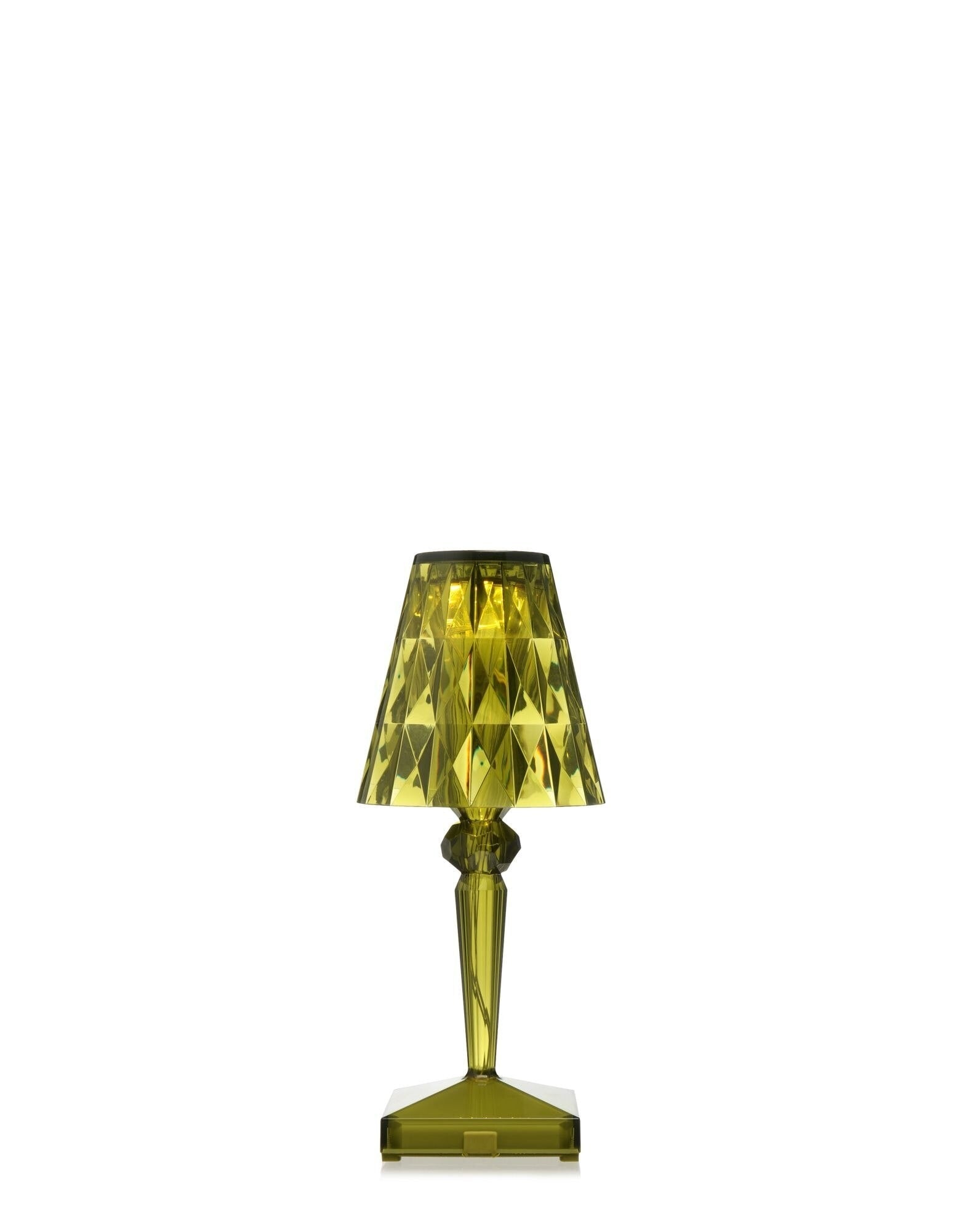 Battery Table Lamp by Kartell #Transparent/GREEN/