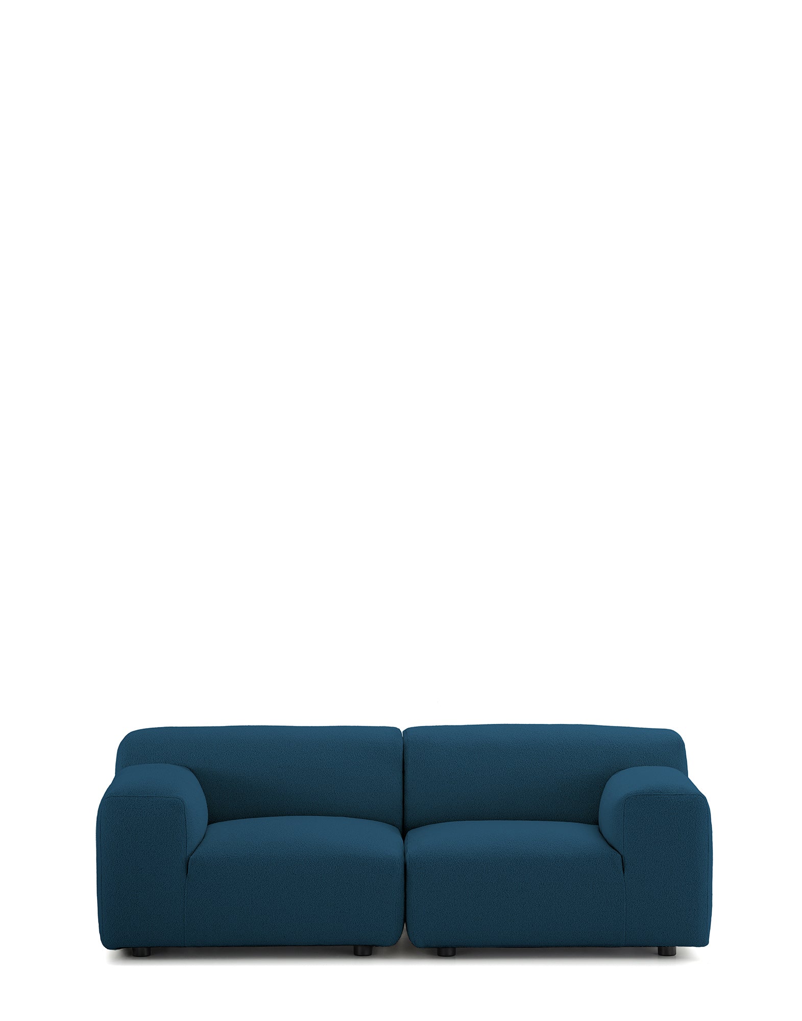 Plastics Duo Two-Seater Sofa Orsetto by Kartell #BLUE/NOT FLAMEPROOF/