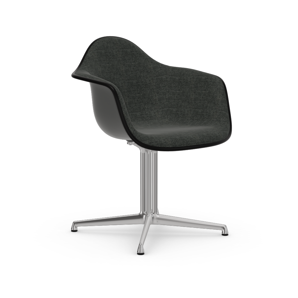 EAMES Plastic Armchair Dal (with Full Upholstery) (Color of Seat Shell -Granite Grey) (request info)