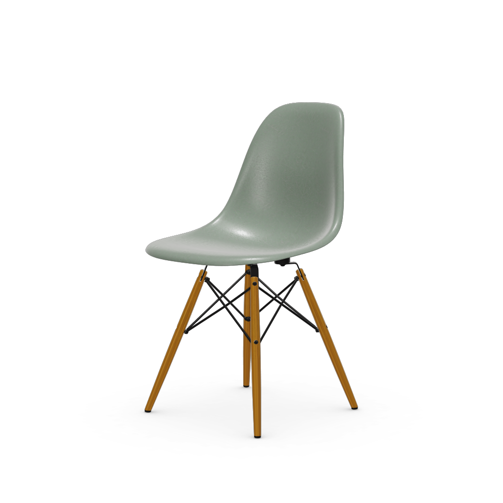 Eames Fiberglass Side Chair DSW (without upholstery) by Vitra