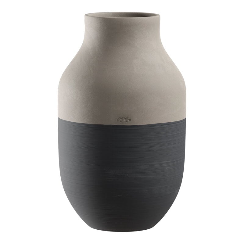 Omaggio Circulare vase by Kähler #31 cm, grey - anthracite #