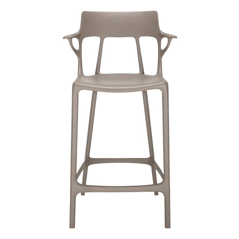 A.I. bar stool by Kartell #65 cm, grey #