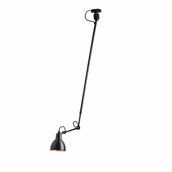 N302 Ceiling Lamp by Lampe Gras #Mat Black & Mat Black/copper