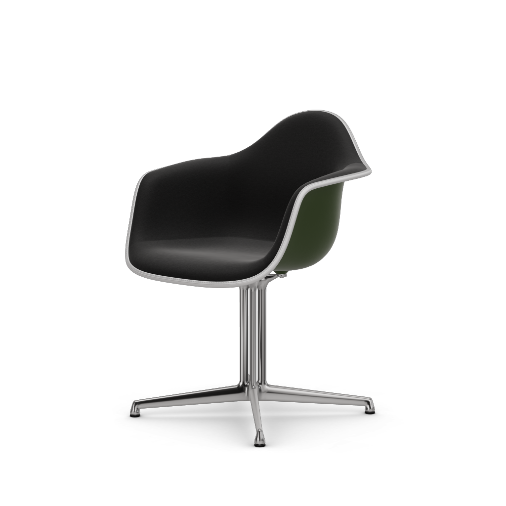 EAMES Plastic Armchair Dal (with Full Upholstery) (Color of Seat Shell -Forest) (Request)