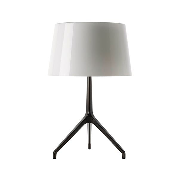 Lumiere Xxs Table Lamp by Foscarini #White / Black chrome