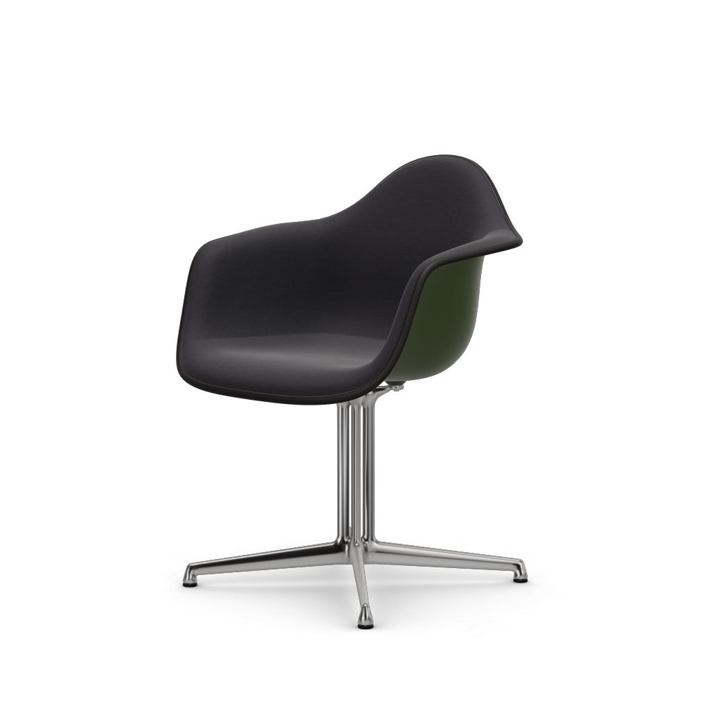 EAMES Plastic Armchair Dal (with Full Upholstery) (Color of Seat Shell -Forest) (Request)