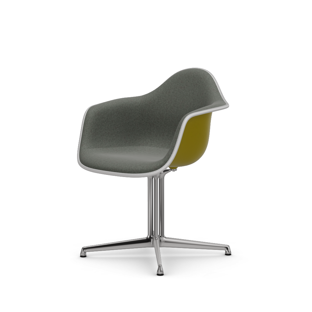 EAMES Plastic Armchair Dal (with Full Upholstery) (Color of Seat Shell -Mustard) (Request)