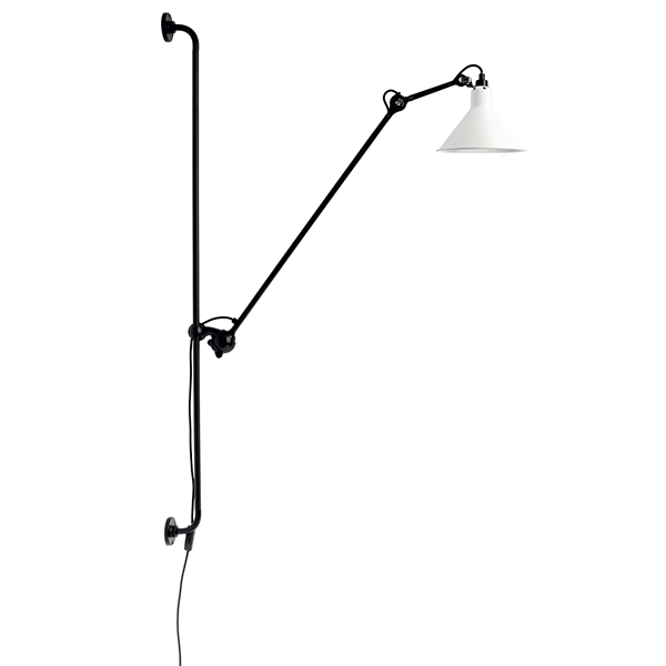 N214 Wall Lamp by Lampe Gras #Mat Black & Mat White