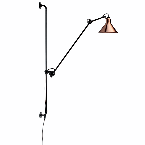 N214 Wall Lamp by Lampe Gras #Mat Black & Copper