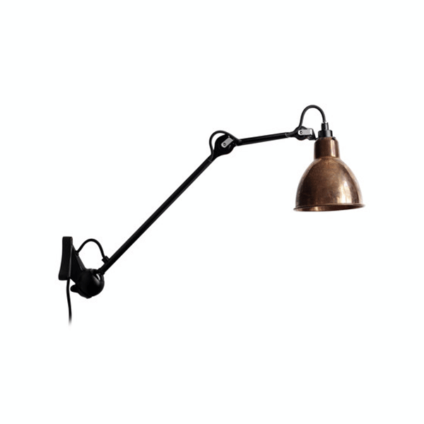 N222 Wall Lamp by Lampe Gras #Mat Black & Raw Copper