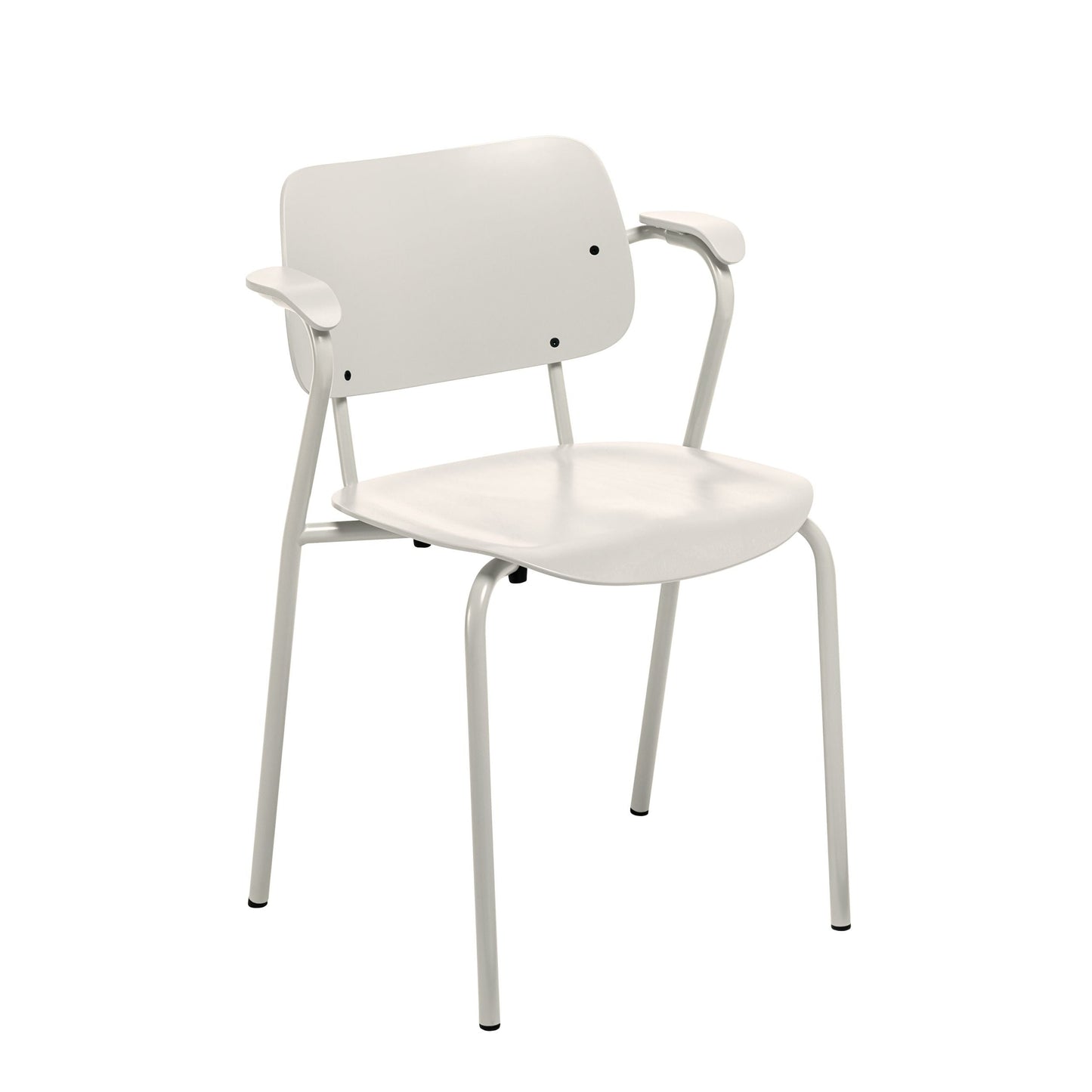 LUKKI - Stackable chair with armrests