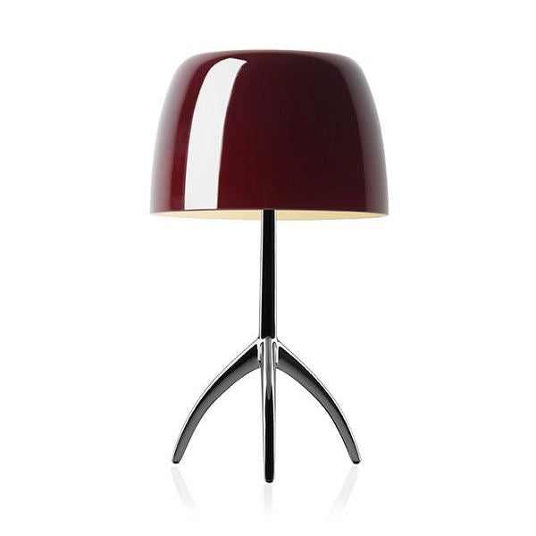 Lumiere Table Lamp Piccola by Foscarini #Cherry / Aluminum