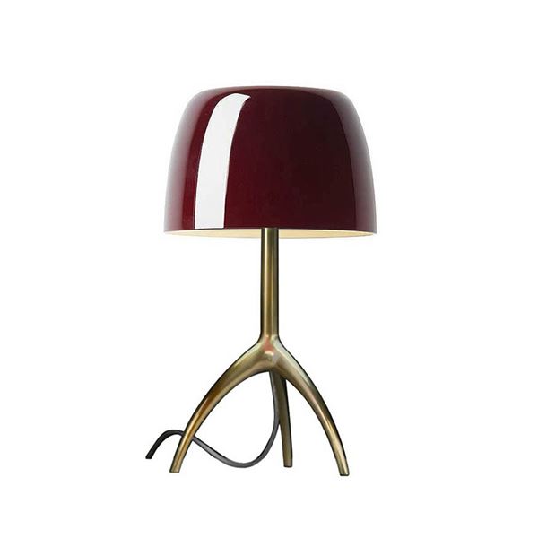 Lumiere Table Lamp Piccola by Foscarini #Cherry / Champagne / with Dimmer