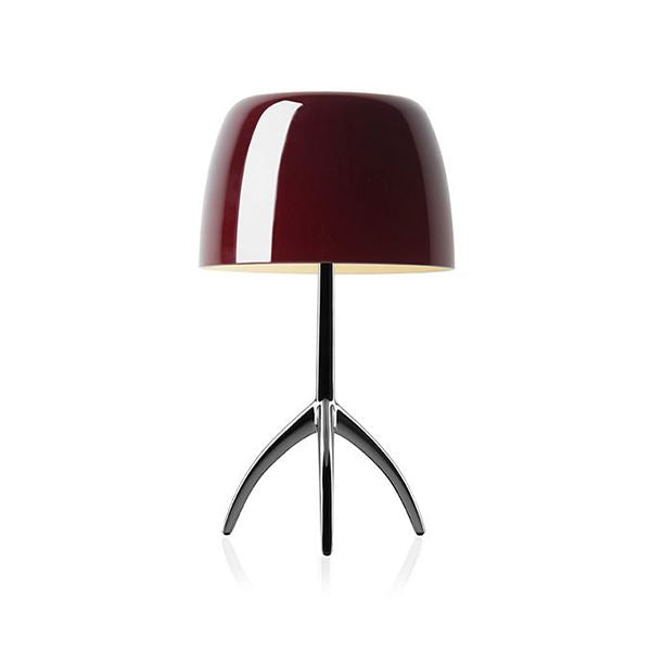 Lumiere Table Lamp Piccola by Foscarini #Cherry / Aluminum / with Dimmer