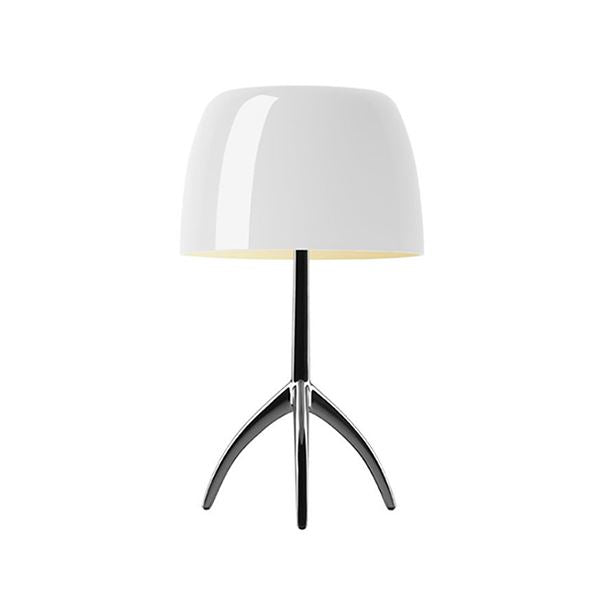 Lumiere Table Lamp Piccola by Foscarini #Warm white / Black chrome / with Dimmer
