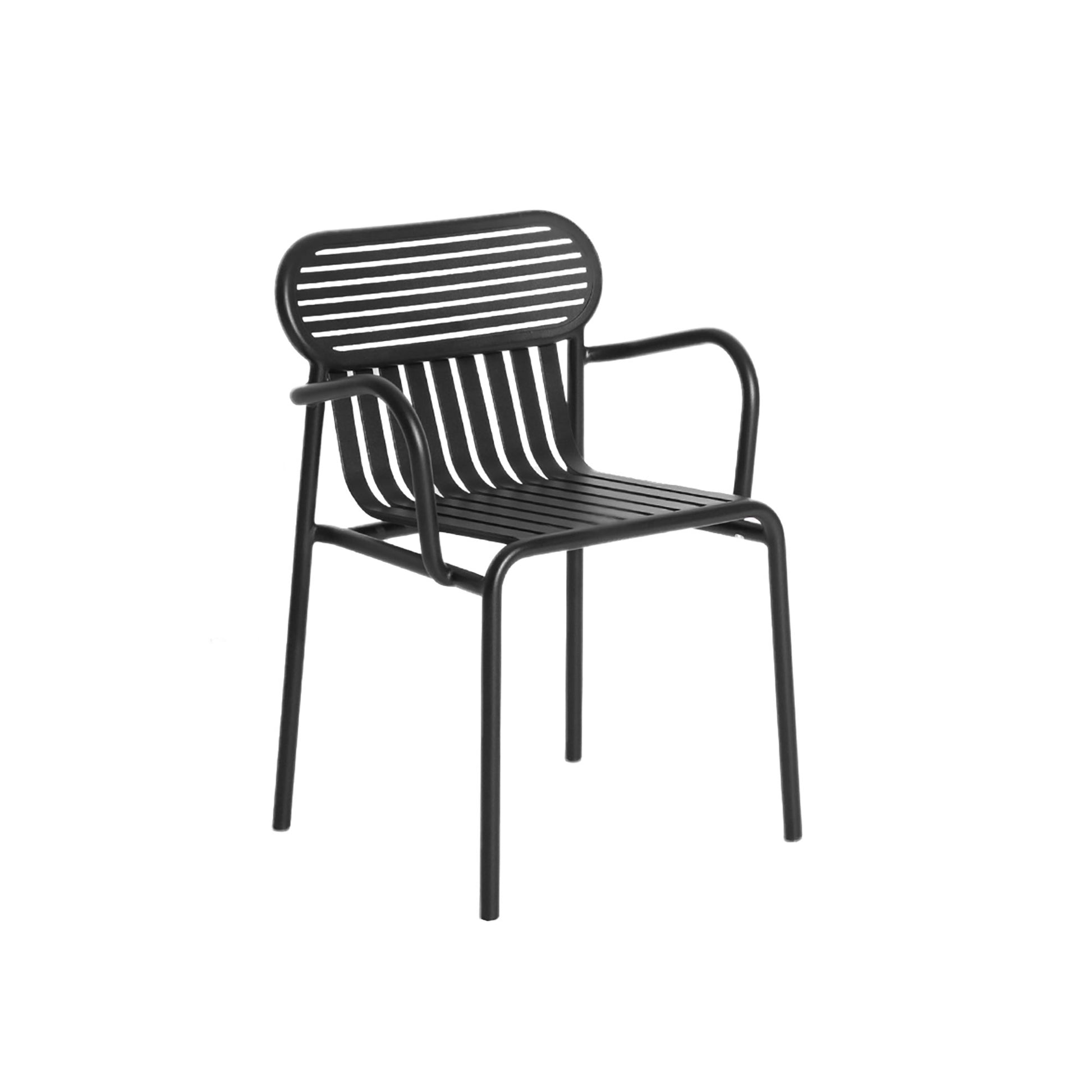 WEEK-END Dining Chair with Armrests by Petite Friture #Black