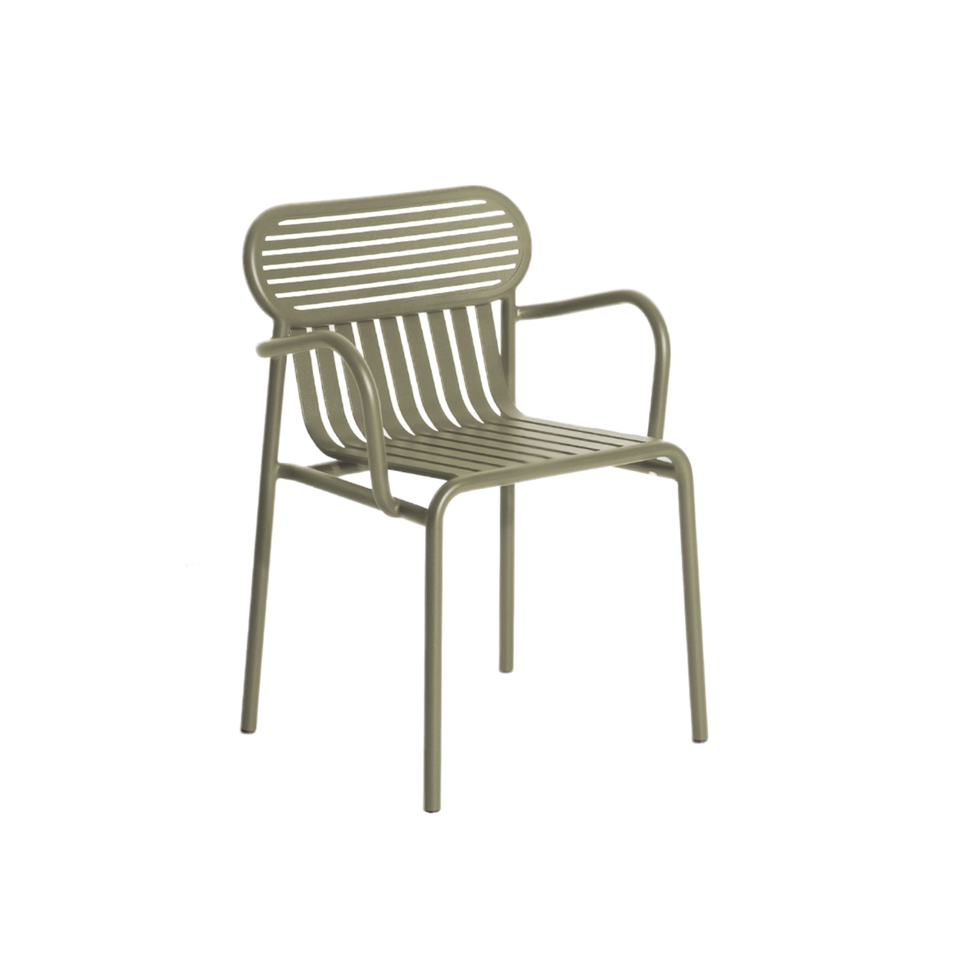 WEEK-END Dining Chair with Armrests by Petite Friture #Jade green