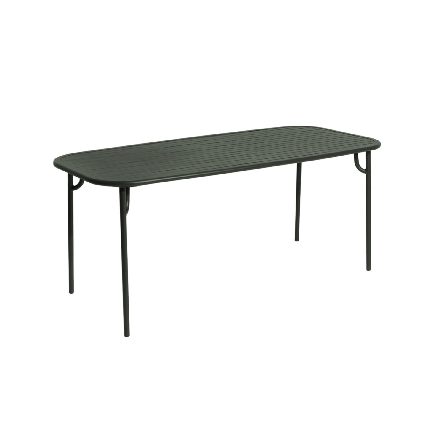 WEEK-END Rectangular Table by Petite Friture #Glass Green