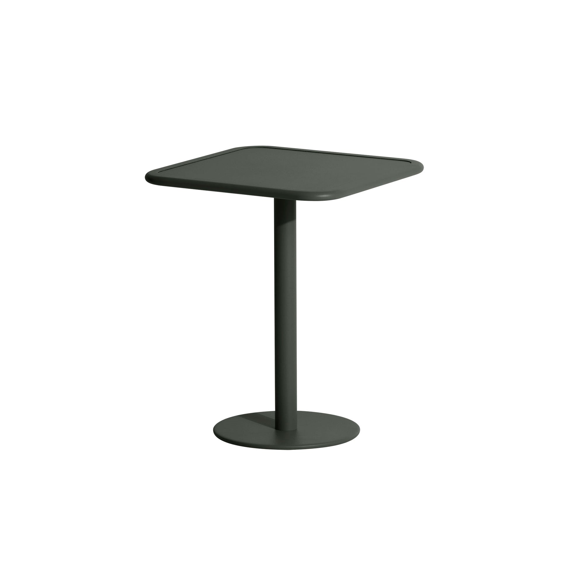 WEEK-END Square Café Table by Petite Friture #Glass Green