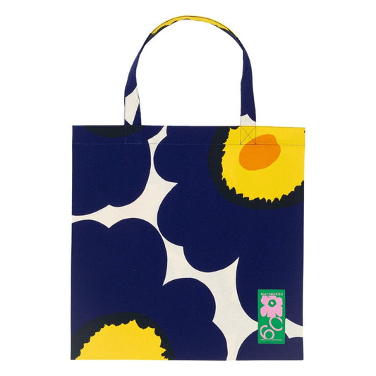Unikko 60th Anniversary bag by Marimekko #cotton - d.blue - yellow - orange #