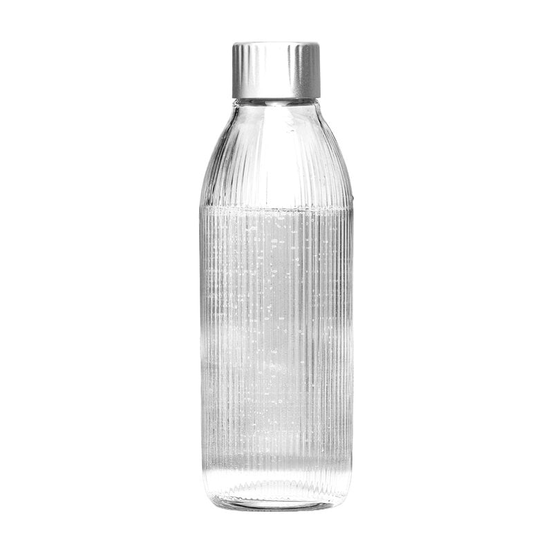 Glass bottle 1 L by Mysoda #silver #