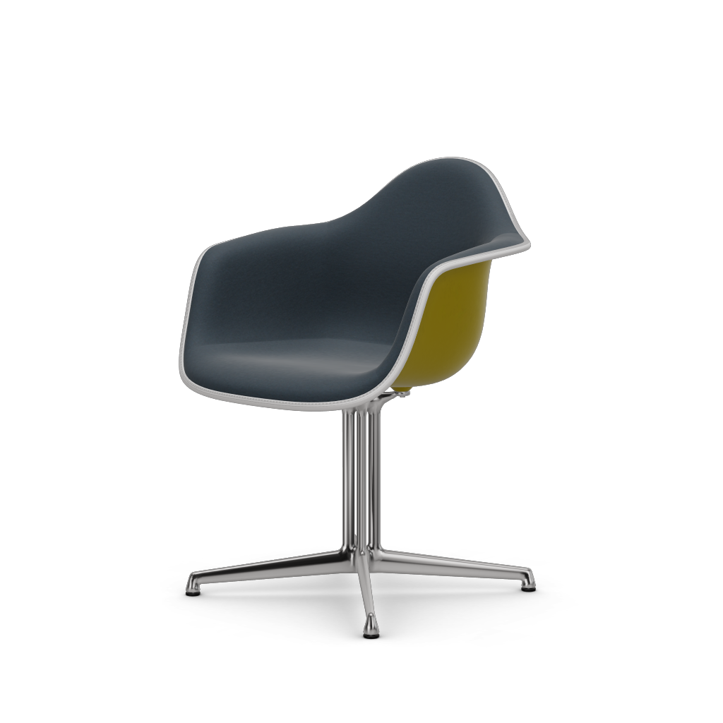 EAMES Plastic Armchair Dal (with Full Upholstery) (Color of Seat Shell -Mustard) (Request)