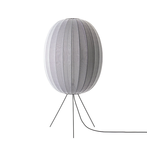 Knit-Wit Oval Floor Lamp Light Medium Ø65 by Made By Hand #Silver