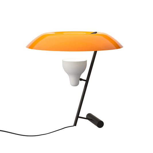 Table Lamp Model 548 by Astep #Dark Burnished Brass / Orange