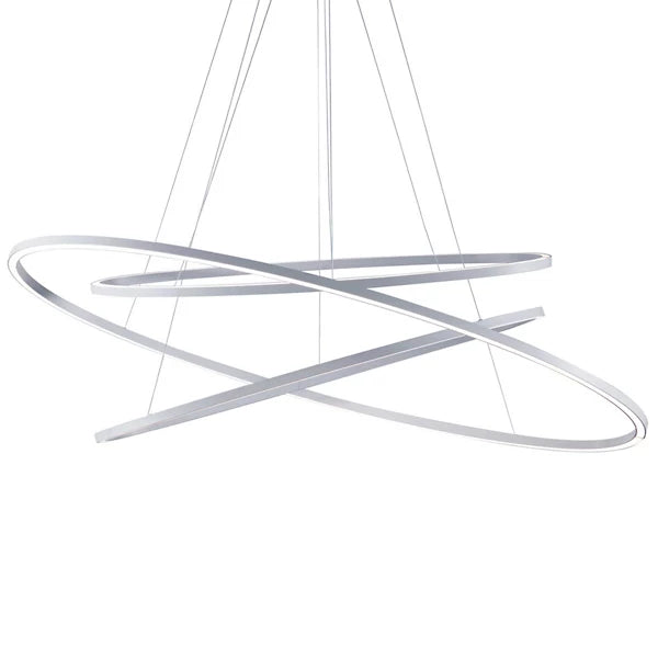 Ellisse Triple - Led Extruded Aluminium Pendant Lamp by Nemo #White