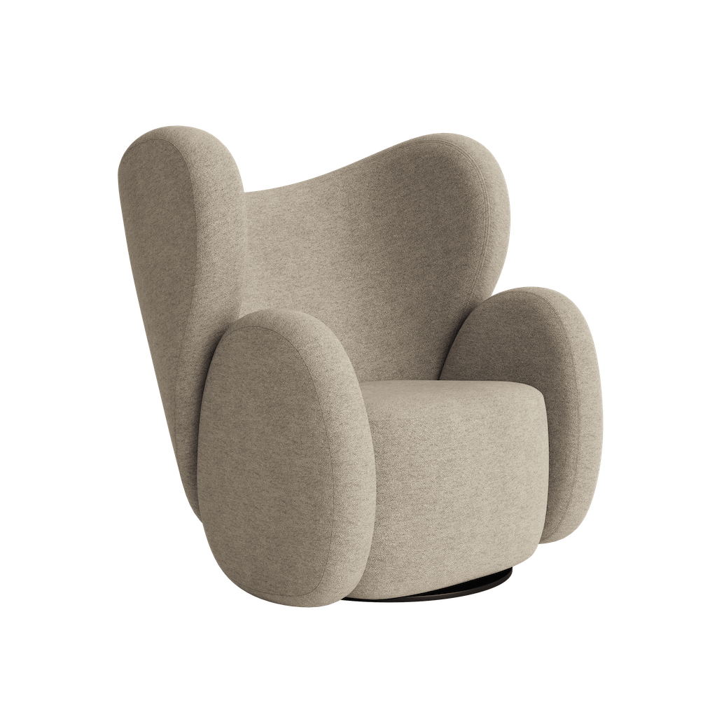 Big Big Chair - Wing Fabric Armchair by Norr11 #Barnum Bouclé | 03