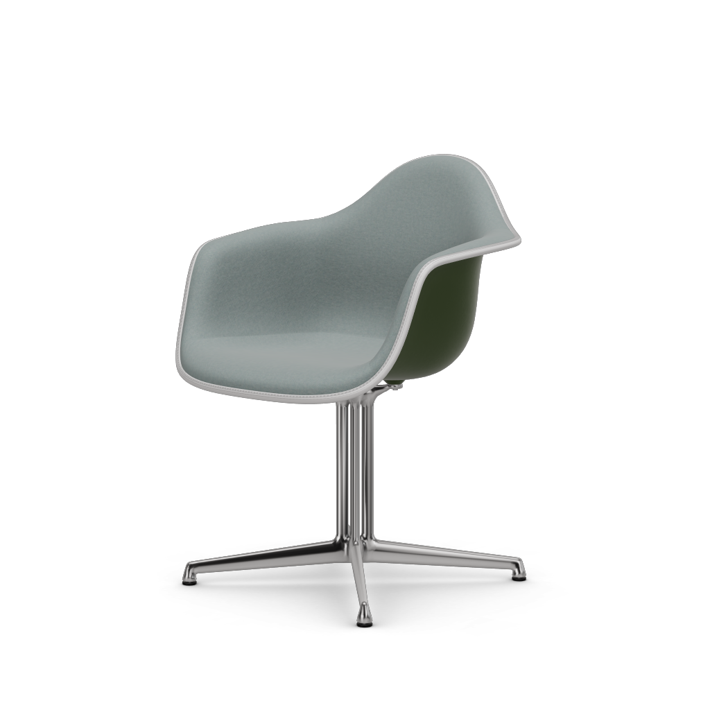 EAMES Plastic Armchair Dal (with Full Upholstery) (Color of Seat Shell -Forest) (Request)