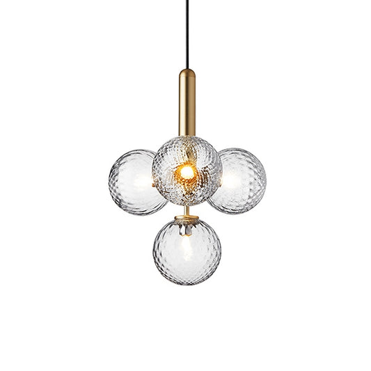 Miira 4 Pendant Lamp by Nuura #Brass & Clear