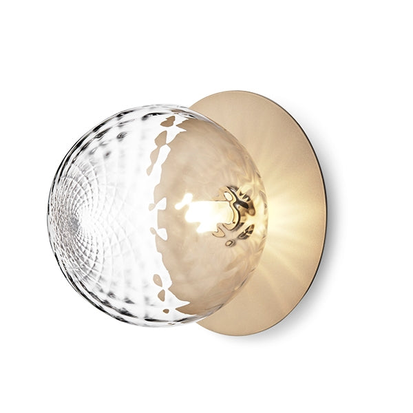 Liila 1 Wall/Ceiling Lamp Large by Nuura #Gold / Clear