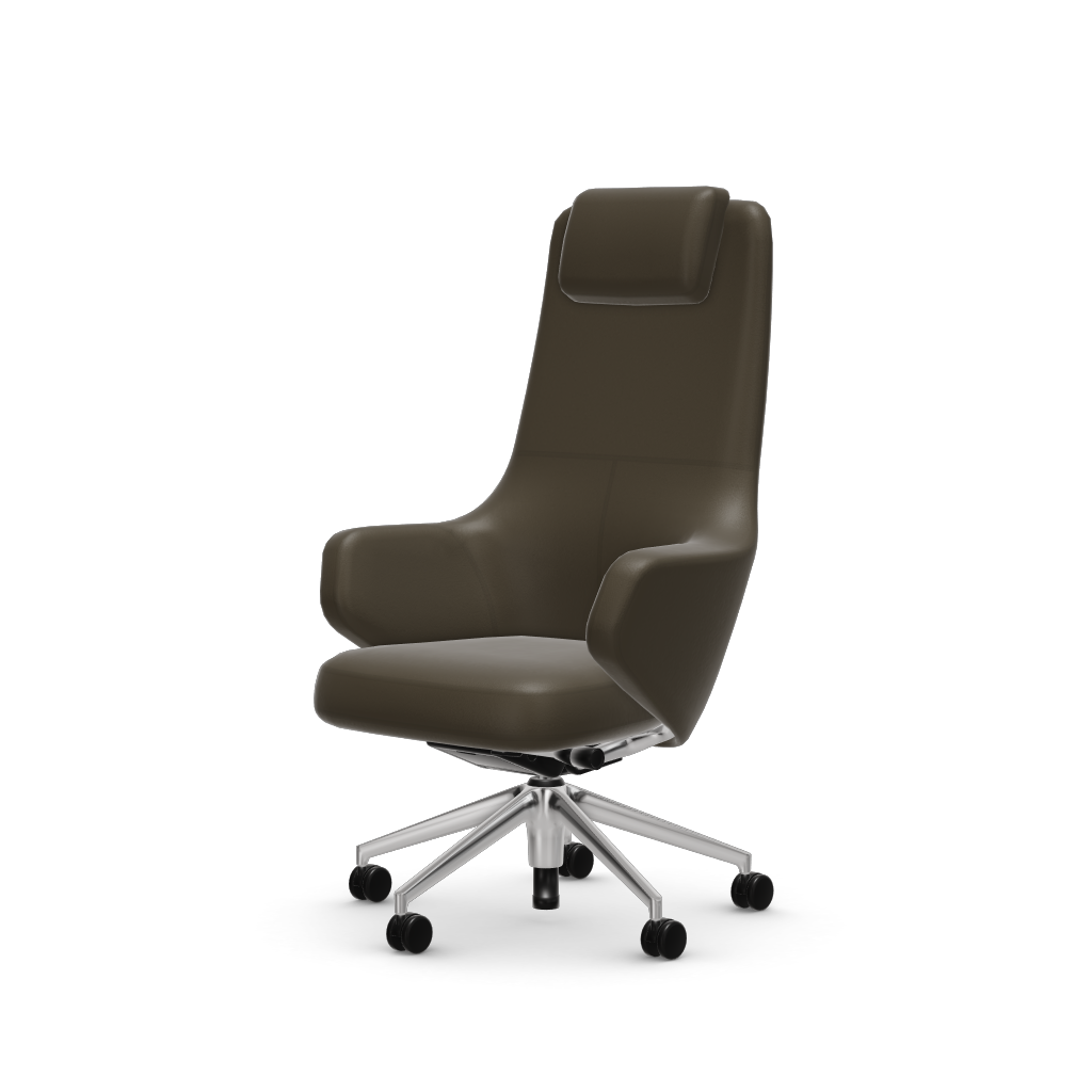 Grand Executive Highback by Vitra #Leather Premium F/khaki