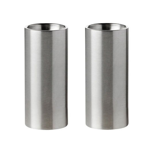 Arne Jacobsen salt and pepper set by Stelton #steel #