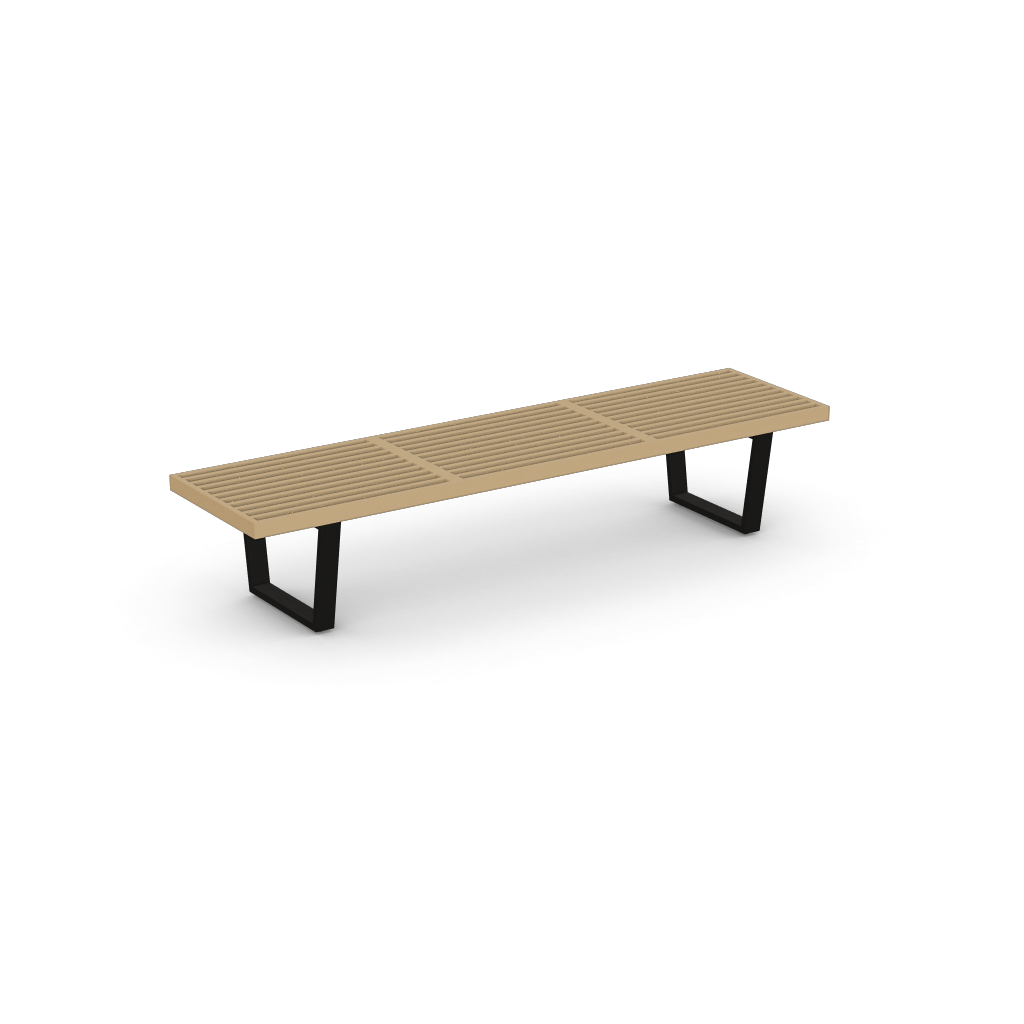 Nelson Bench by Vitra #355 x 1835 x 470 mm / Natural ash